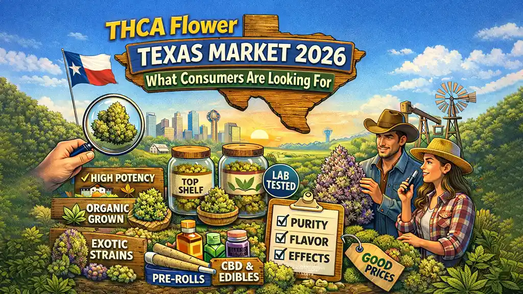 THCA flower Texas market